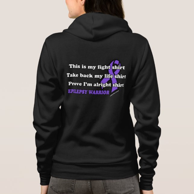 Sudadera Camisas de lucha... Epilepsia (Reverso)