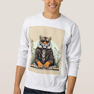 Sudadera Camisas de manga larga en el gráfico del tigre de 