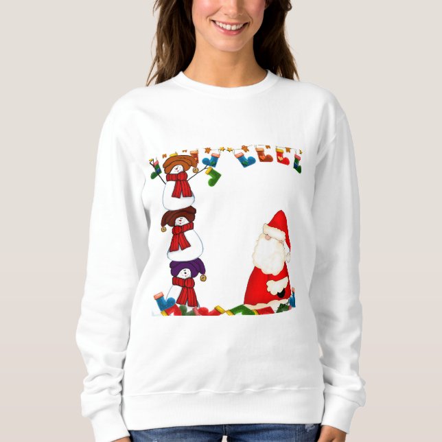 Sudadera Camisas de manga larga para mujeres navidades (Anverso)