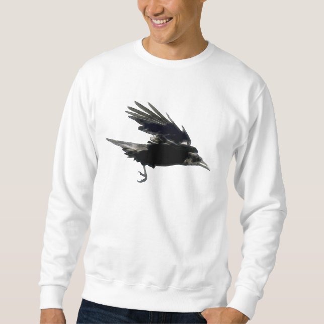 Sudadera Camisas de moda de arte de la CRUZ negra volando (Anverso)