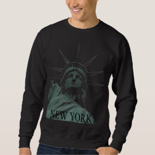 Sudadera Camisas de Nueva York con capucha de la Estatua de