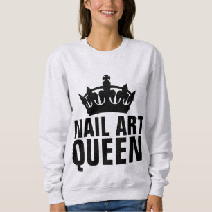 SUDADERA CAMISAS DE REINA DEL ARTE DE UÑAS