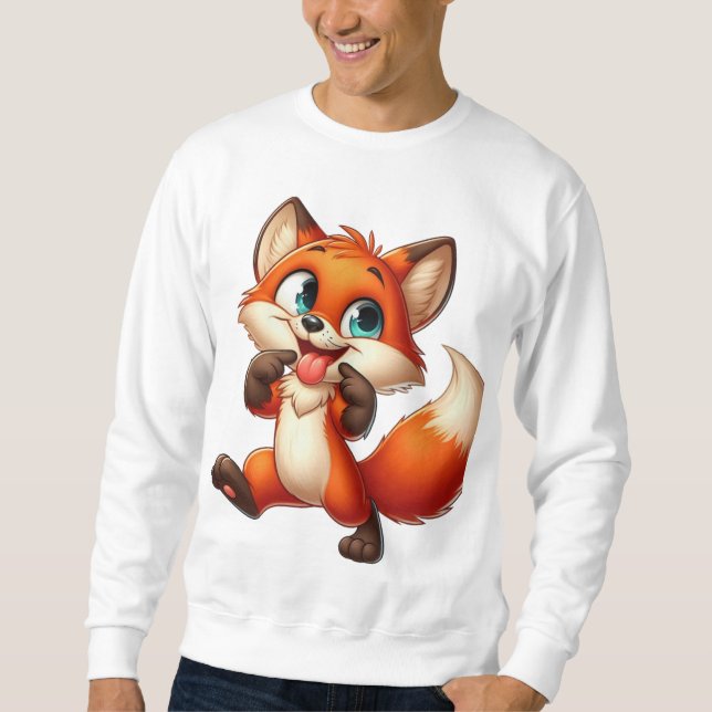 Sudadera Camisas del Día de Colón de Fox de Long Sleeve (Anverso)