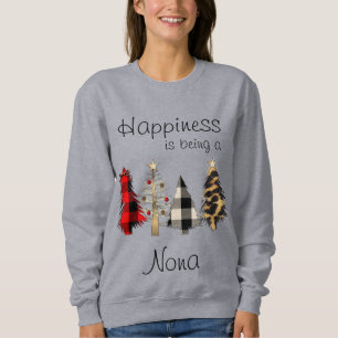 Sudadera Camisas dulces para árboles de Navidad Abuela/Abu