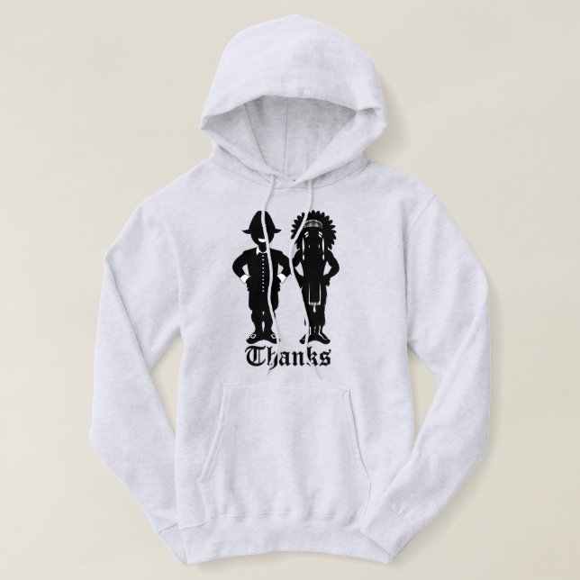 Sudadera Camisas feriales de la fiesta de Acción de Gracias (Diseño del anverso)