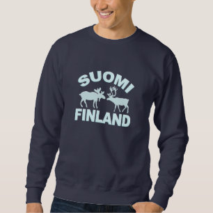 Sudadera Camisas Moose y Reindeer de Finlandia - elegir est