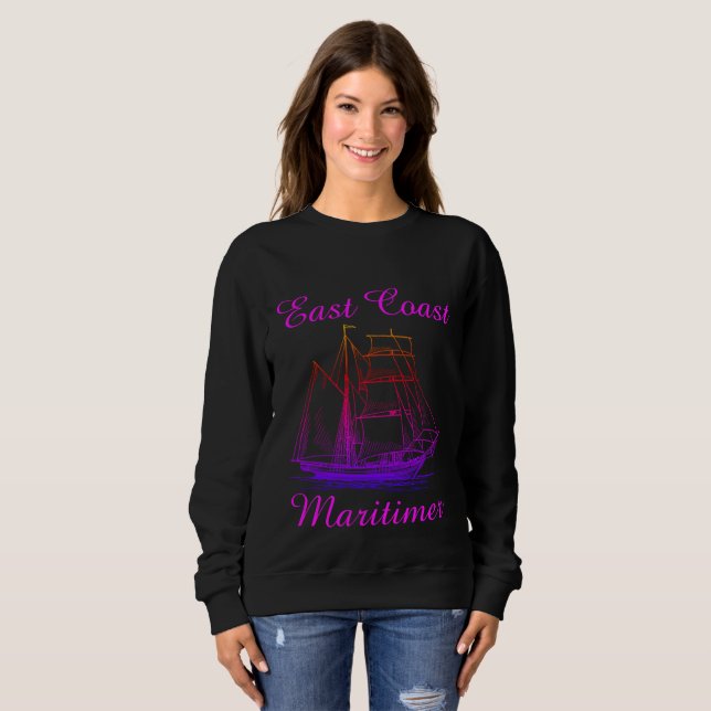 Sudadera Camisas náuticas de la costa este de Maritimer (Anverso completo)