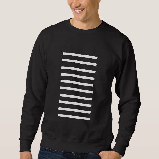 Sudadera Camisas negras con líneas blancas (Anverso)