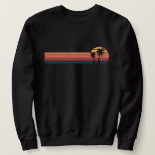 Sudadera Camisas Palm Tree - Playa Tropical De Estilo Retro
