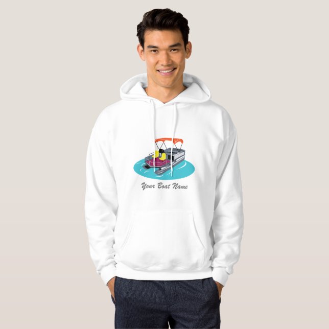 Sudadera Camisas personalizadas para barcos Pontoon (Anverso completo)
