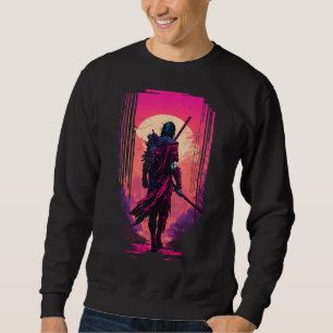 Sudadera Camisas Samurai Retro Estético de Vaporwave