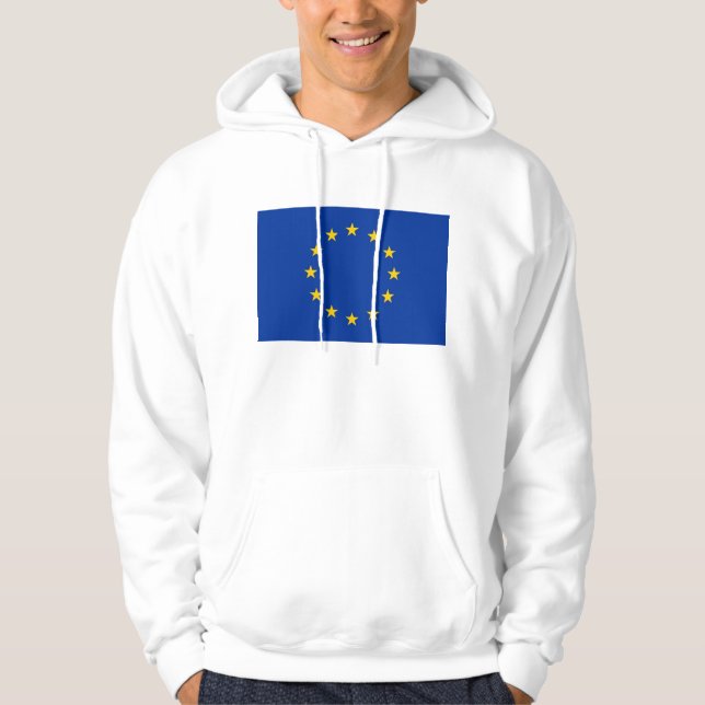 Sudadera Camisas suaves con bandera de la Unión Europea (Anverso)