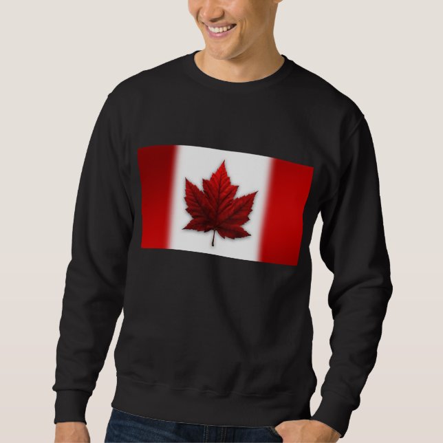 Sudadera Camisas suaves de Canadá Bandera Souvenir Sweatshi (Anverso)