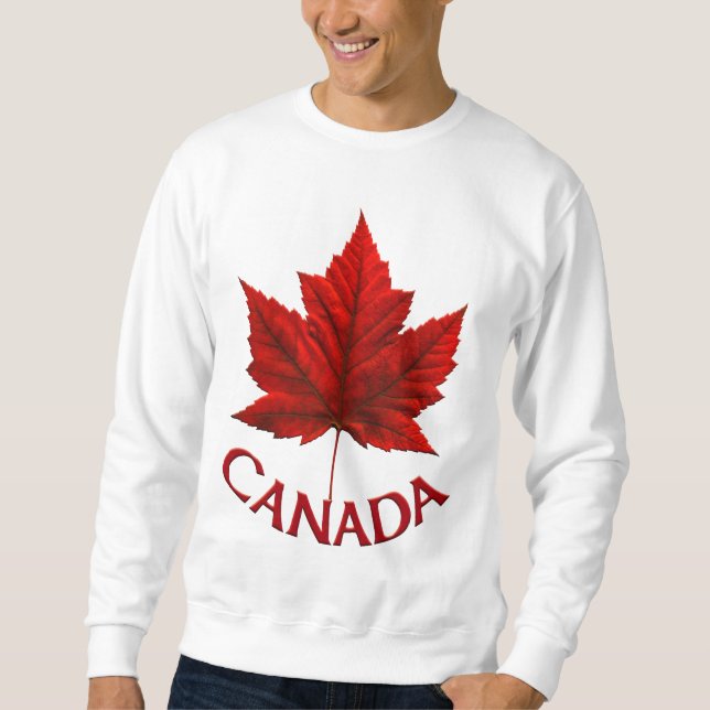 Sudadera Camisas suaves de Canadá Bandera Souvenir Sweatshi (Anverso)
