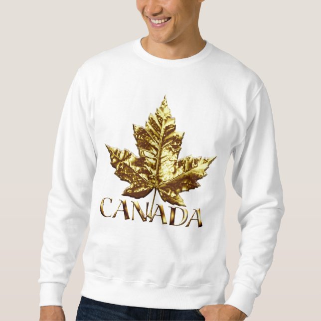 Sudadera Camisas suaves de Canadá Bandera Souvenir Sweatshi (Anverso)