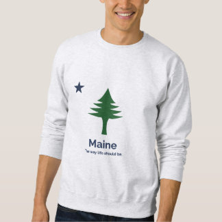 Sudadera Camisas suaves de la bandera del estado de Maine