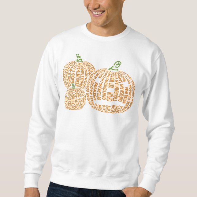 Sudadera Camisas suaves de la Calabaza Mundial (Anverso)