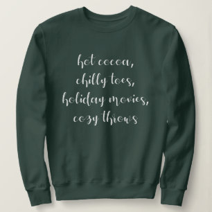 Sudadera Camisas suaves de la lista de palabras de vacacion
