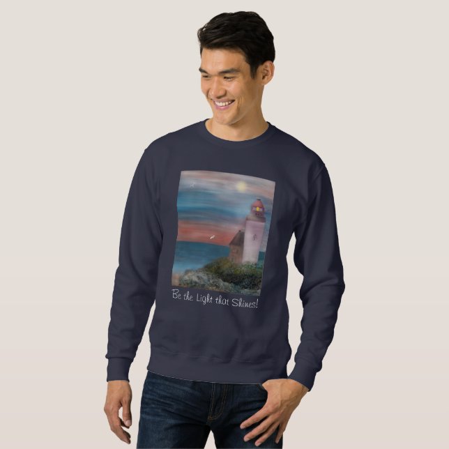 Sudadera Camisas suaves de manga larga "Sé la luz que brill (Anverso completo)