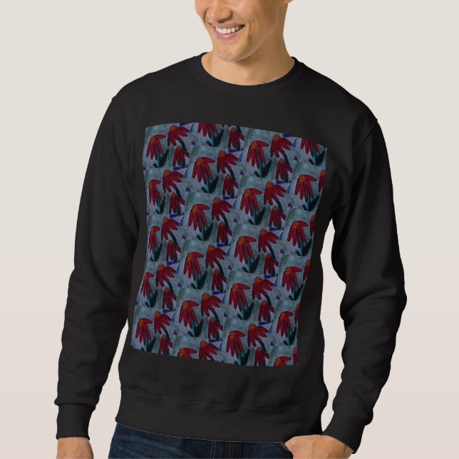 Sudadera Camisas suaves de Red Daisies (Anverso)