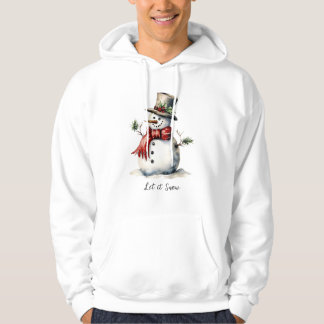 Sudadera Camisas suaves de Snowman Hooded