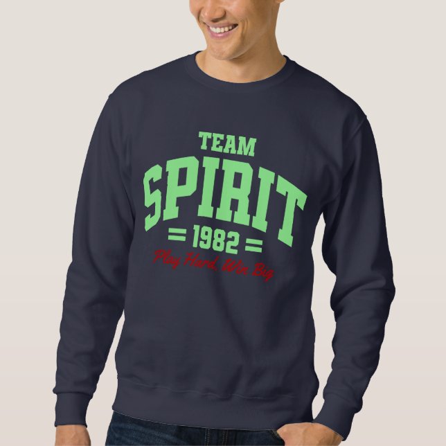 Sudadera Camisas suaves de Team Spirit 1982 (Anverso)