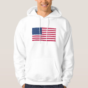 Sudadera Camisas suaves encapuchadas con bandera de los Est