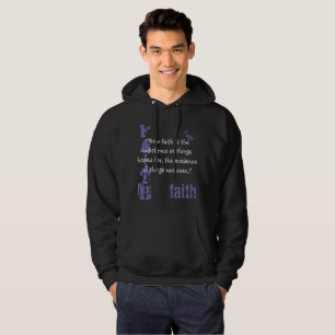 Sudadera Camisas suaves- Escritura de fe, hebreos 11:1