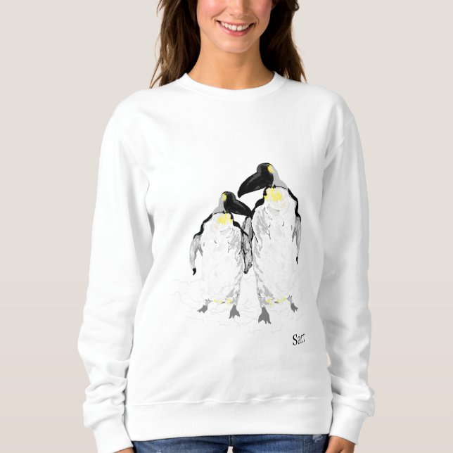 Sudadera Camisas suaves: Un día fuera de los pingüinos (Anverso)