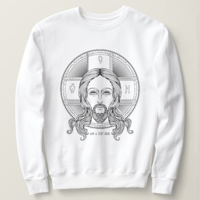 Sudadera Camisas sudorosas de Jesucristo ortodoxo (Anverso del diseño)