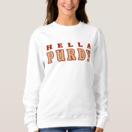 Sudadera Camisas sudorosas Hella Purdy White Crewneck