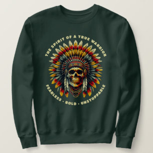 Sudadera Camisas suecas del jefe del cráneo de los nativos 