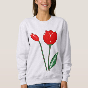Sudadera Camisas suegras Raglan para mujeres de tulipanes r