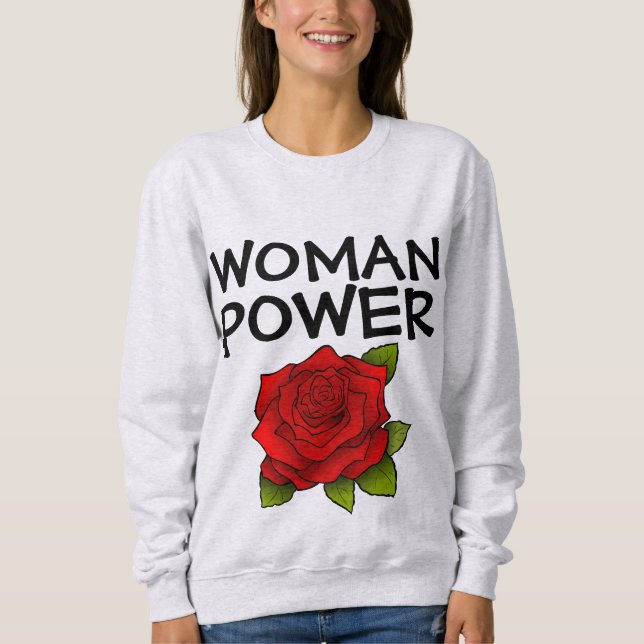 SUDADERA CAMISAS T-SHIRTS PODER DE MUJER (Anverso)