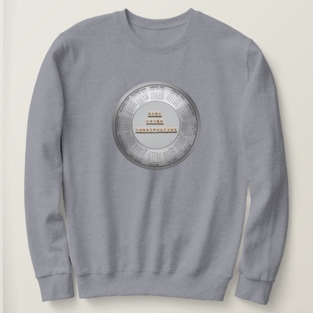 Sudadera Camiseta 2026 Calendar Body Under Construction (Anverso del diseño)