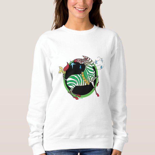 Sudadera Camiseta 2 de la cebra de 2018 días de fiesta (Anverso)