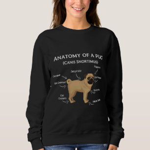 Sudadera Camiseta 40 de Pug Anatomy Classic