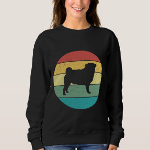 Sudadera Camiseta 431 de estilo clásico Pug Retro