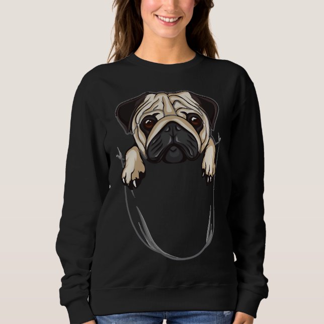 Sudadera Camiseta 48 del Pug Pocket Classic (Anverso)
