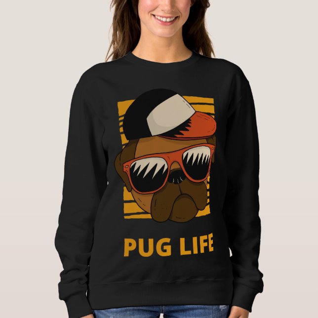 Sudadera Camiseta 906 del Pug Life Classic (Anverso)