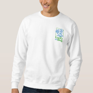 Sudadera Camiseta afortunada del perro de los hombres