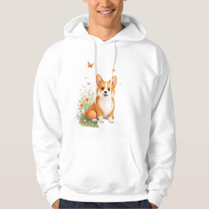 Sudadera Camiseta Akita Dog con Flor y Mariposa