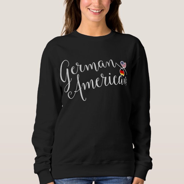 Sudadera Camiseta alemana de los corazones de Entwinted del (Anverso)