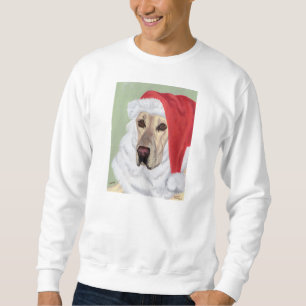 Sudadera Camiseta amarilla de Santa del navidad de Labrador