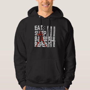 Sudadera Camiseta Americana Bandera Comer Dormir Béisbol Ni