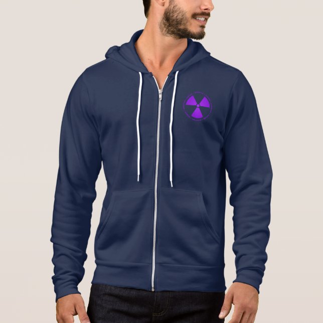 Sudadera Camiseta amonestadora de la radiación púrpura (Anverso)
