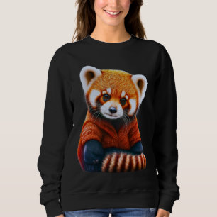 Sudadera Camiseta animal, panda roja
