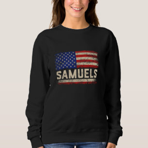 Sudadera Camiseta Apellido SAMUELS Nombre Bandera Americana