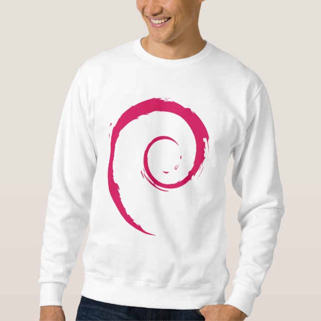 Sudadera Camiseta básica de Debian, blanca (Anverso)