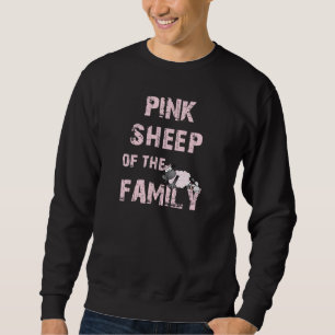 Sudadera Camiseta básica de las ovejas rosadas